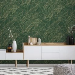 Superfresco Easy Vliesbehang Kaya Groen 111751 -Beste Behang Winkel 123 1206