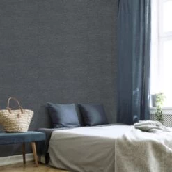 Superfresco Easy Vliesbehang Heritage Uni Blauw 108621 -Beste Behang Winkel 123 1242