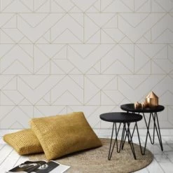 Superfresco Easy Vliesbehang Geo Goud (111533) -Beste Behang Winkel 123 1415