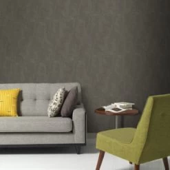 Superfresco Easy Vliesbehang Extra Breed Linnen Uni Met Glans Bruin (104041) -Beste Behang Winkel 123 1564