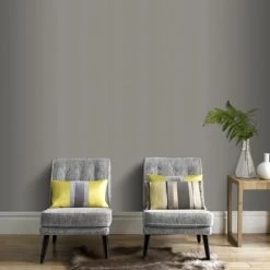 Superfresco Easy Vliesbehang Textiel Donker Grijs 103447 -Beste Behang Winkel 123 1589