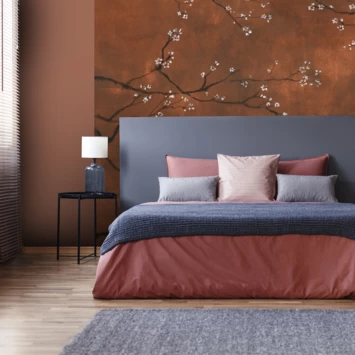 Fotobehang Chinese Bloesem Terra (107936) 4 Fotobehang Chinese Bloesem Terra (107936) - Afbeelding 2