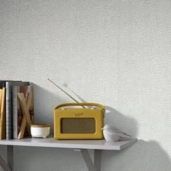 Boutique Vliesbehang Golfstructuur Zilver 104762 -Beste Behang Winkel 123 1738