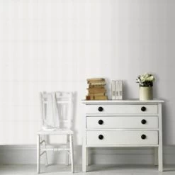 Superfresco Easy Vliesbehang Extra Breed Textiel Wit (104044) -Beste Behang Winkel 123 1982