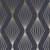 Boutique Vliesbehang Marquise Geo Donkerblauw (111312) -Beste Behang Winkel 123 2034
