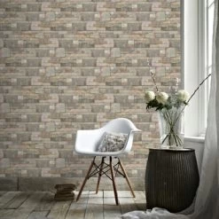 Contour Vliesbehang Zandsteen Beige 103916 -Beste Behang Winkel 123 2084