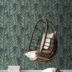 Superfresco Easy Vliesbehang Palmen Blauw 100558 -Beste Behang Winkel 123 2097