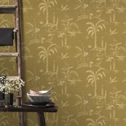 Superfresco Easy Vliesbehang Soraya Okergeel 113309 -Beste Behang Winkel 123 289