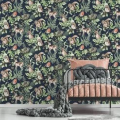 Superfresco Easy Vliesbehang Woodland Dieren Donkerblauw (108568) 10 Superfresco Easy Vliesbehang Woodland Dieren Donkerblauw (108568) -Beste Behang Winkel 123 345