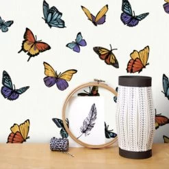 Vliesbehang Vlinder Glitter Wit 31-175 -Beste Behang Winkel 123 368