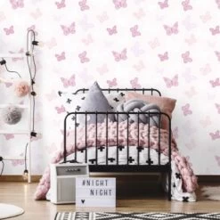 Superfresco Easy Vliesbehang Vlinders Roze 100114 -Beste Behang Winkel 123 505
