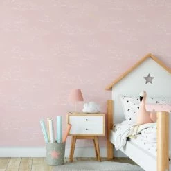 Superfresco Easy Vliesbehang Vintage Wolk Roze (dessin 108556) -Beste Behang Winkel 41 1018