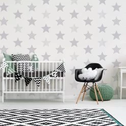 Superfresco Easy Vliesbehang Superster Zilver (dessin 100111) -Beste Behang Winkel 41 1049