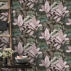 Superfresco Easy Vliesbehang Indra Groen/roze (dessin 106742) -Beste Behang Winkel 41 1168