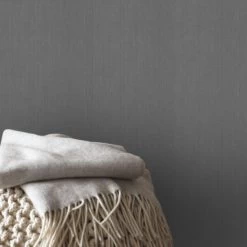 Superfresco Easy Vliesbehang Uni Linnen Antraciet (dessin 103486) -Beste Behang Winkel 41 119