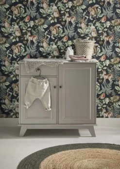 Superfresco Easy Vliesbehang Woodland Dieren Donkerblauw (dessin 108568) -Beste Behang Winkel 41 13