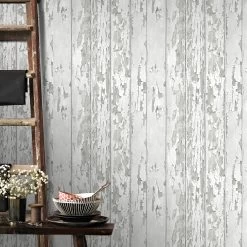 Superfresco Easy Vliesbehang Hout Wit (dessin 105745) -Beste Behang Winkel 41 1355