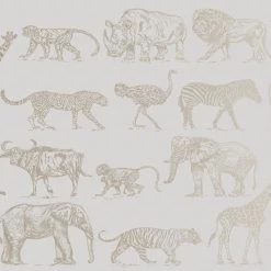 Boutique Vliesbehang Safari Creme (dessin 104894)