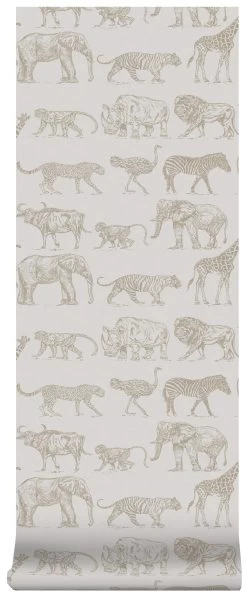 Boutique Vliesbehang Safari Creme (dessin 104894) -Beste Behang Winkel 41 1425