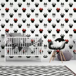 Disney Papierbehang Minnie Sparkle Zilver (dessin 105828) -Beste Behang Winkel 41 1546