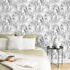 Superfresco Easy Vliesbehang Strelitzia Grijs (dessin 111740) -Beste Behang Winkel 41 1656