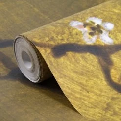 Fotobehang Chinese Bloesem Oker (dessin 105415) -Beste Behang Winkel 41 1762