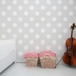 Superfresco Easy Vliesbehang Stippen Grijs (dessin 100102) -Beste Behang Winkel 41 1797