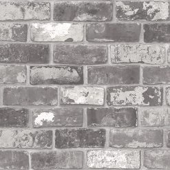 Vtwonen Vliesbehang Bricks Grijs (dessin 2234-03)