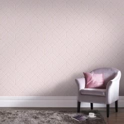 Superfresco Easy Vliesbehang Losanges Rose (dessin 106156) -Beste Behang Winkel 41 1997