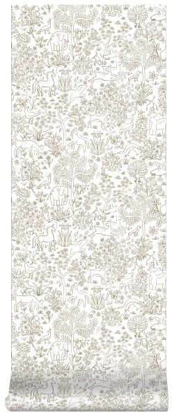 Superfresco Easy Vliesbehang Puck Wit-oker (dessin 113299) -Beste Behang Winkel 41 271