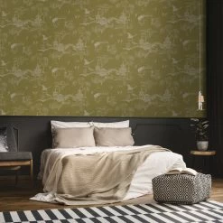 Superfresco Easy Vliesbehang Gaia Oker (dessin 113289) -Beste Behang Winkel 41 409