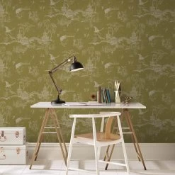 Superfresco Easy Vliesbehang Gaia Oker (dessin 113289) -Beste Behang Winkel 41 410