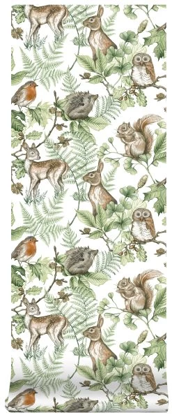 Superfresco Easy Vliesbehang Woodland Dieren Naturel (dessin 108569) -Beste Behang Winkel 41 45
