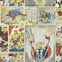 Papierbehang Marvel Stripboeken Multicolour (dessin 70-264)