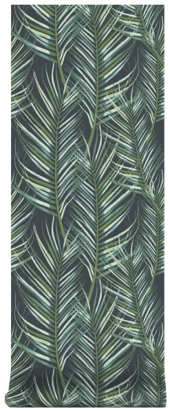 Superfresco Easy Vliesbehang Palmen Blauw/groen (dessin 100558) -Beste Behang Winkel 41 645