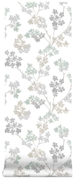 Superfresco Easy Vliesbehang Bloesem Zachtgroen (dessin 2258-51) -Beste Behang Winkel 41 651