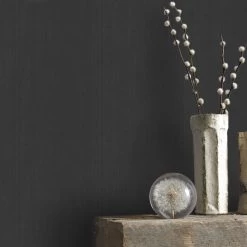 Superfresco Easy Vliesbehang Uni Linnen Zwart (dessin 103487) -Beste Behang Winkel 41 656