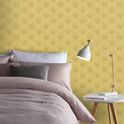 Superfresco Easy Vliesbehang Weona Oker (dessin 106994) -Beste Behang Winkel 41 691