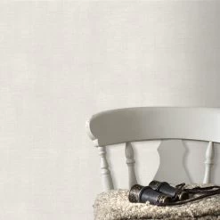 Le Noir & Blanc Vliesbehang Uni Gebroken Wit (dessin 4081-13) -Beste Behang Winkel 41 697