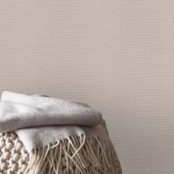 Superfresco Easy Vliesbehang Textiel Uni Taupe (dessin 103449) -Beste Behang Winkel 41 75