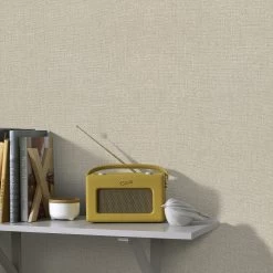 Boutique Vliesbehang Chenille Taupe/goud (dessin 106749) -Beste Behang Winkel 41 760