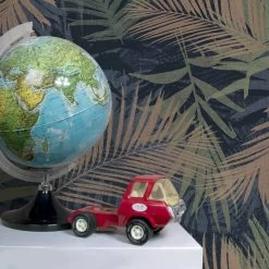 Boutique Vliesbehang Jungle Glam Blauw-groen (dessin 104264) -Beste Behang Winkel 41 869