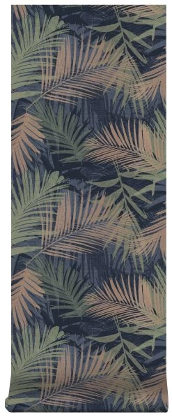 Boutique Vliesbehang Jungle Glam Blauw-groen (dessin 104264) -Beste Behang Winkel 41 870