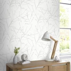 Superfresco Easy Vliesbehang Innocence Wit Mica (dessin 33-275) -Beste Behang Winkel 41 962